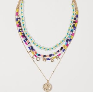 H&M Four-Strand Pendant Necklace